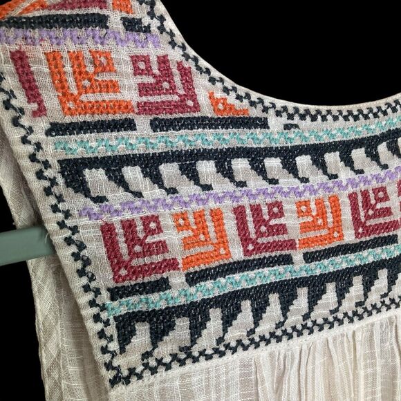 Anthropologie Floreat Tank Top Womens 8 Boho Floral Embroidered Sleeveless NWT - Picture 5 of 16